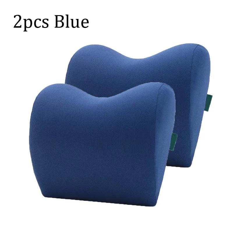 2 stücke/1 stück Auto Kopfstütze Nacken Kissen Für Sitz Stuhl In Auto Memory Schaum Baumwolle Kissen Stoff Abdeckung weichen Kopf Rest Reise