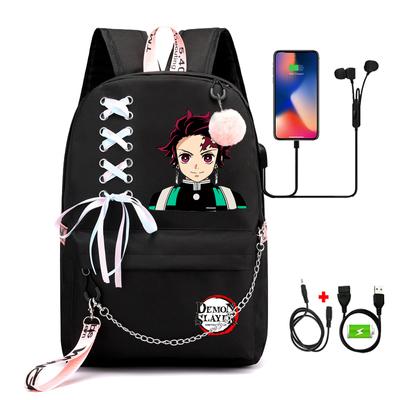 Anime Cosplay Sırt Çantası Karikatür Büyük Kapasiteli Kitap Çantası Dış Mekan Çantası Dizüstü Bilgisayar Unisex Öğrenciler Erkekler Kızlar Okul Çantası Seyahat Sırt Çantası