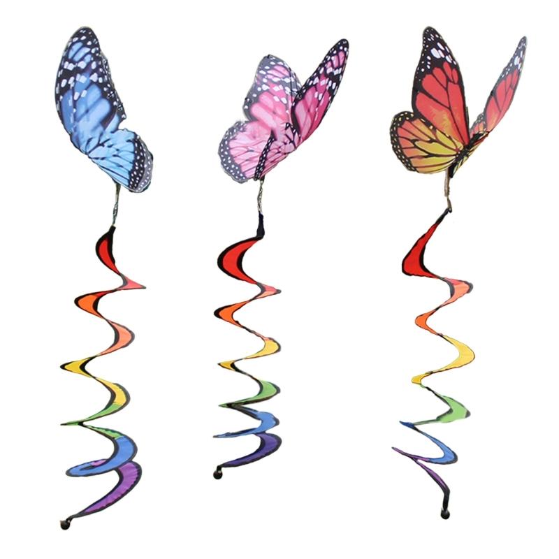 

Hanging Butterfly Curlie Wind Spinners Twisters for Dynamic Balcony Home Garden Eye Catching Indoor Outdoor Decoration 1