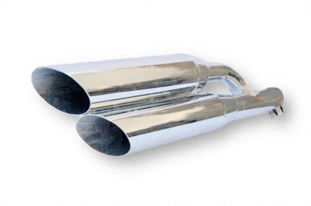 Double Barrel Exhaust Free Flow Silencer Fit For Royal Enfield Classic 350 BS3