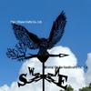 Weather Vane Ornament: Outdoor Wrought Iron Spray-Painted Roof Decoration Metal Craft