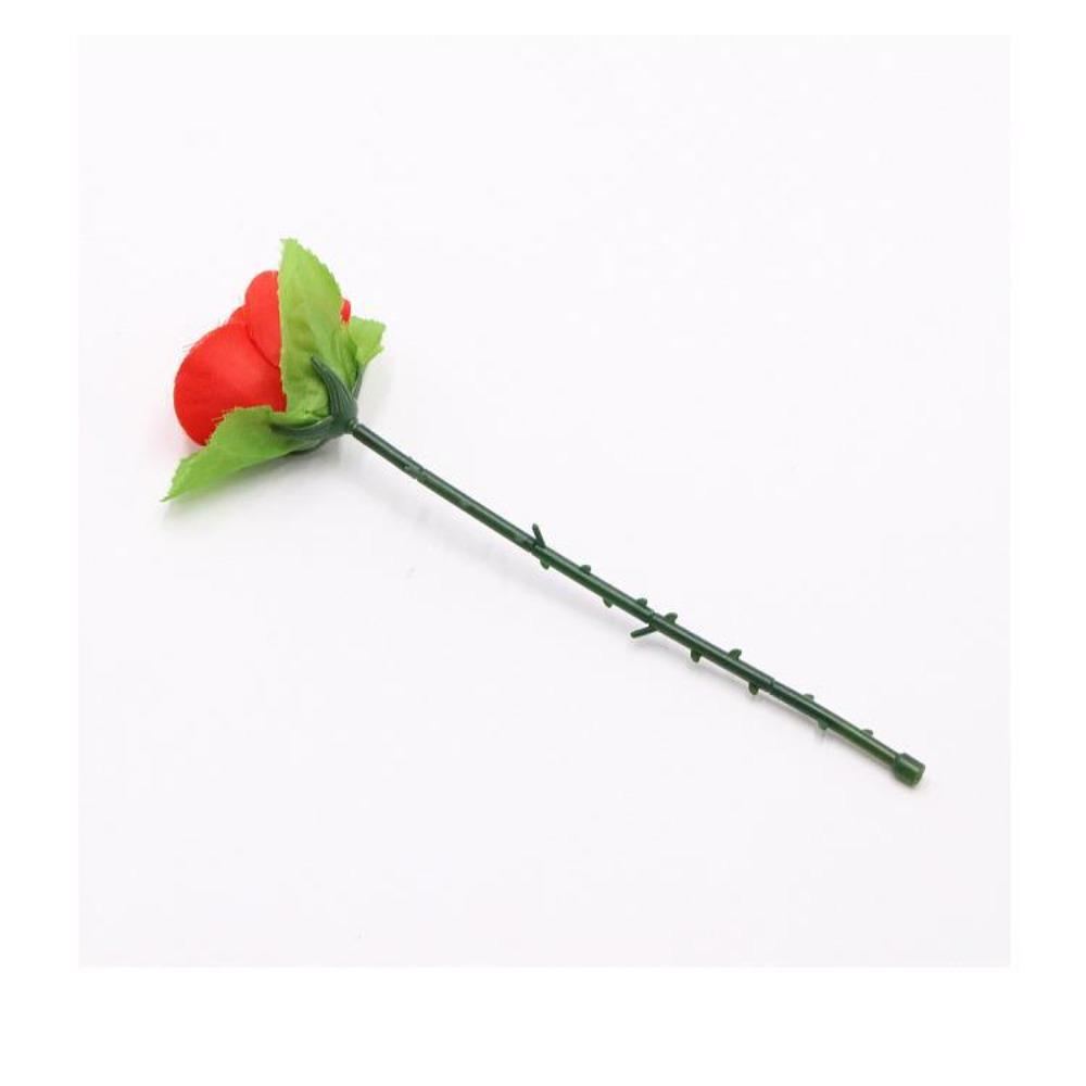Gimmick Props Skládací růže 24,5 cm Objevující se květina Romantické kouzelnické triky Děti