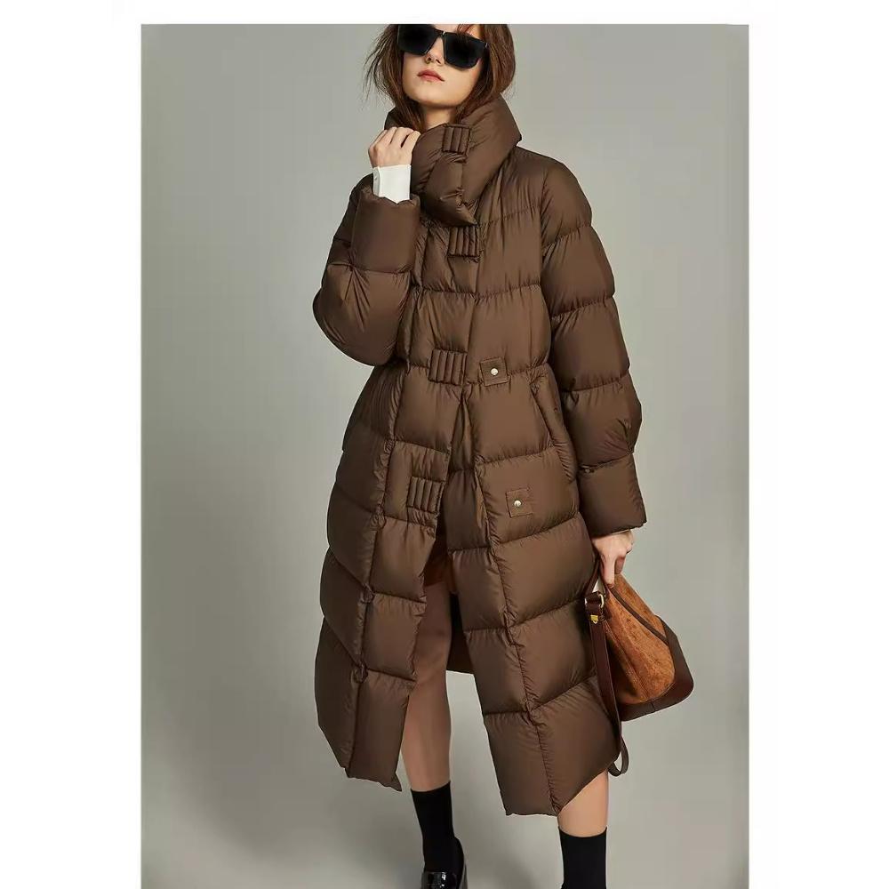 Cotton Clothing Women's Winter Mid-length Loose Cotton Clothing Thickened Warm Design Sense of Western Style Cotton Clothing Trend