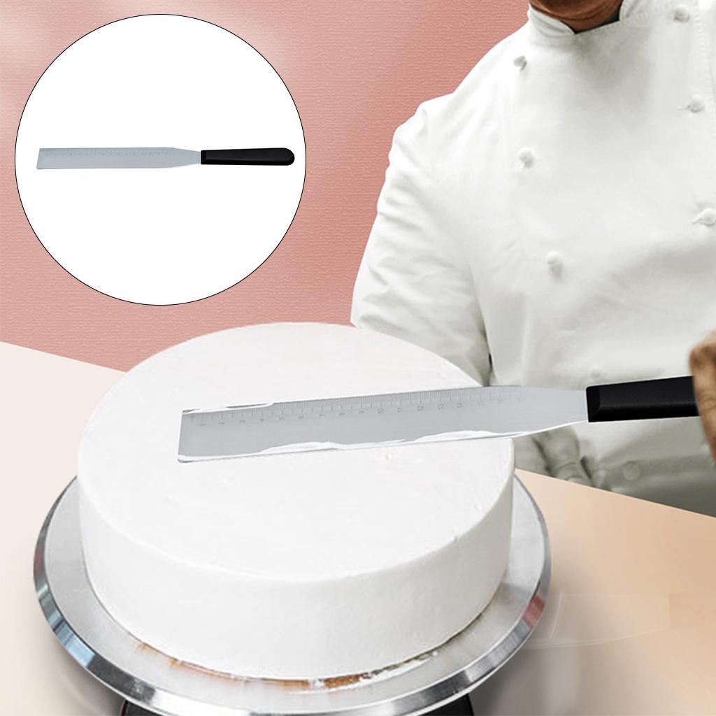 420 Stainless Steel Cake Spatula 8-Inch Spreader Fondant Pastry Cake чёрный