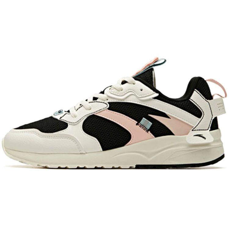 

Anta Shock Absorbing Non-Slip Wear-Resistant Low-Top Sports Casual Shoes Women Sneakers Black Pink White 92948850-3
