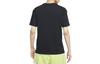 Nike T-Shirts Herren Schwarz Rundhals Mittlere Gerade Passform DJ1344-010