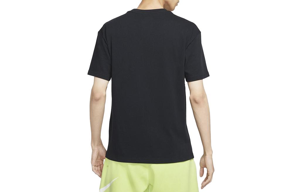 Nike T-Shirts Herren Schwarz Rundhals Mittlere Gerade Passform DJ1344-010
