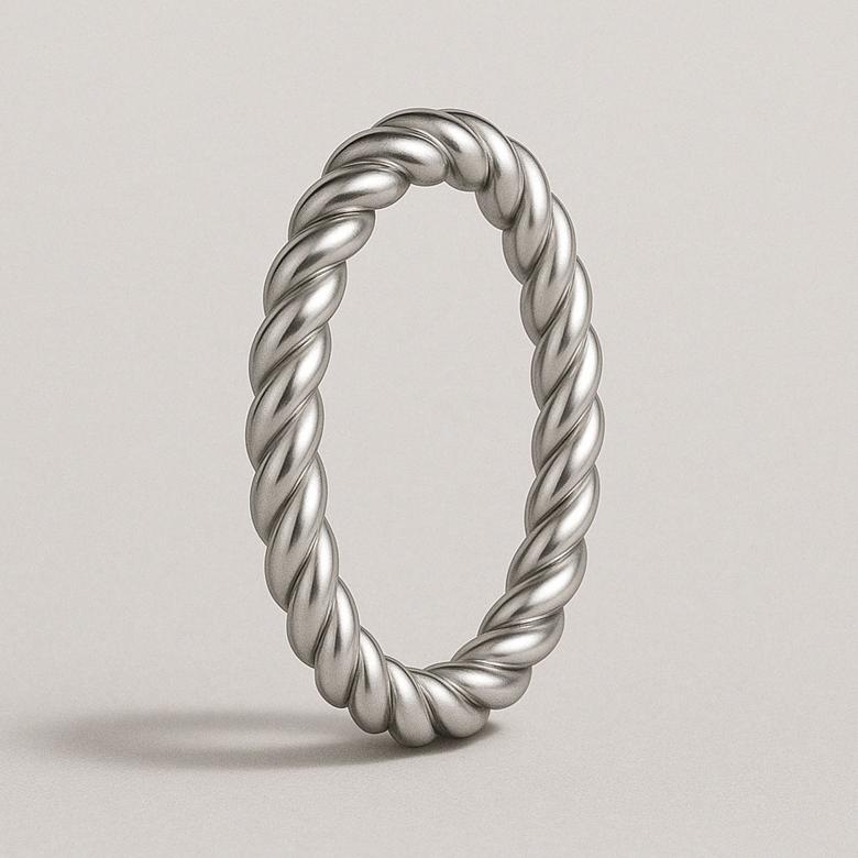 Mark-4 Twisted Ring (3Mm)