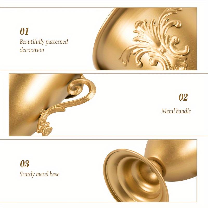 2pcs Retro Metal Vase Christmas Decor,indoor Dried Flower Container Flower Vase,wedding Decor Outdoor Family Party Xmas Halloween Decor