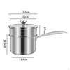 10cm Small Pot ,Multipurpose Universal with Lid ,Milk Pan, Long Handle Thickened Sauce Pan ,Cooking