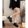 Muffin Platform Heightening British Style Small Leather Shoes Genuine Leather Women's Shoes 2025 New Summer and Autumn Loafers Mary Jane Single Shoes