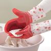 2Pcs Waterproof Strawberry Brush Gloves Convenient Powerful Cleaning Versatile Housework Gloves for Tableware