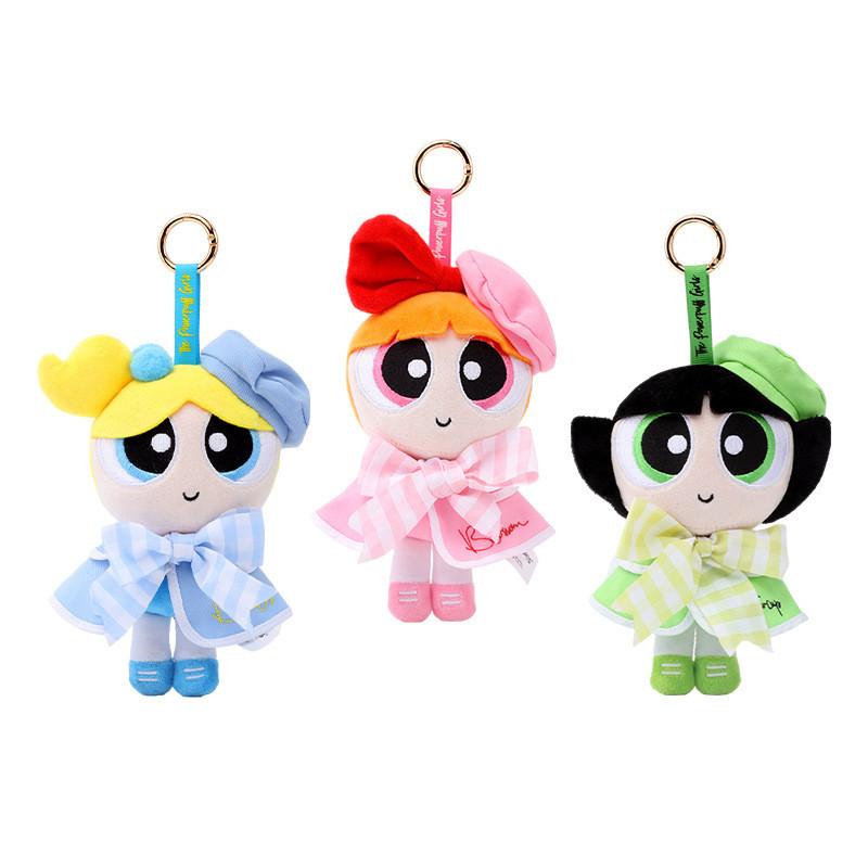 The Powerpuff Girls Embroidered Plush Keychain With Style For Collectors And Gift Items