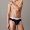 Calvin Klein Comfortable Casual Logo Waistband Mid-Rise Triangle Underwear 3-Pack Men underwear LV00NB4388-WCN