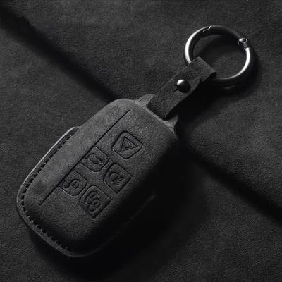 Housse de protection pour clé de voiture en similicuir suédé pour Jaguar XE XF XJ Type F Type F Pace E-Pace Porte-clés Guitare Protecteur