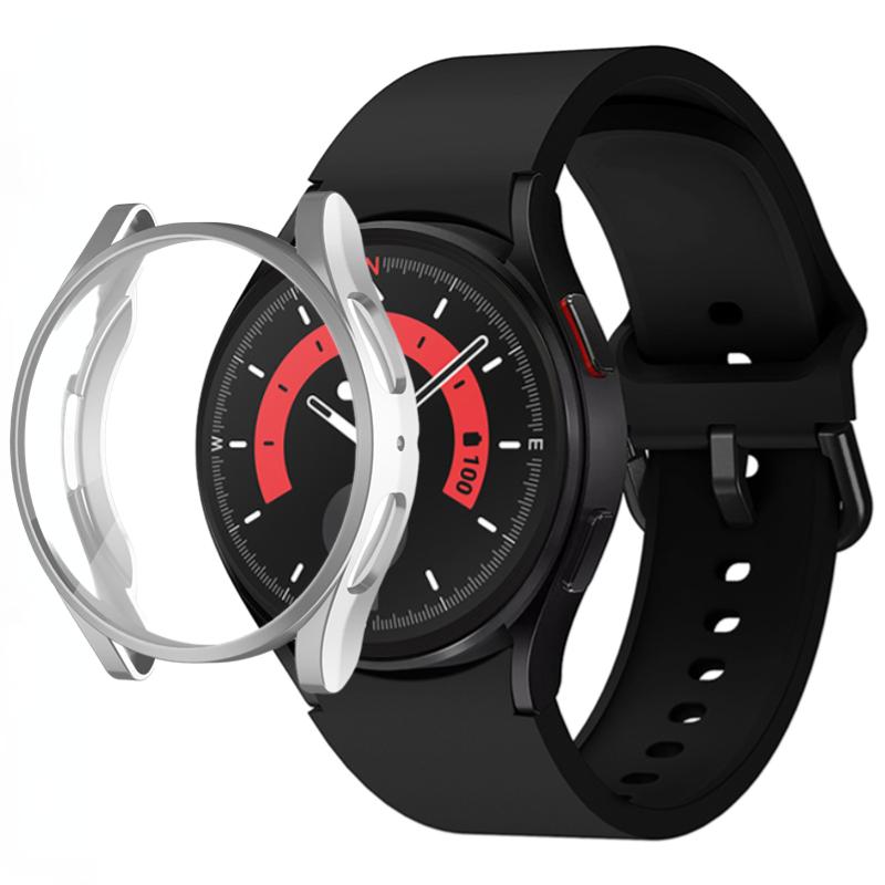 Silicone Strap+TPU Case for Samsung Galaxy Watch 5 44mm 40mm/4 44mm 40mm Sport Wristband for Samsung Watch 5/4 Protective Shell