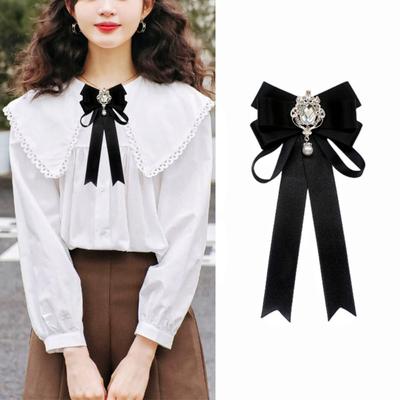 Removable Cross Bowtie JK Uniform Decor Solid Bowtie High Quality Shirt Tie