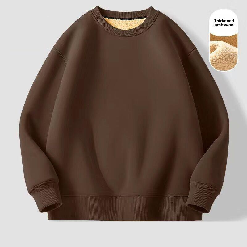 Men's & Women's Thick Fleece Sweater - Lamb Fleece, Warm, Round Neck - Perfect for Autumn & Winter