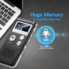 Digital Voice Activated Recorder with Playback 8GB MP3 Player Sound Audio Mini USB Flash Drive Recording