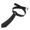 Fake Tie Integrated PU Leather Choker, Punk Tie Style Neckband Necklace