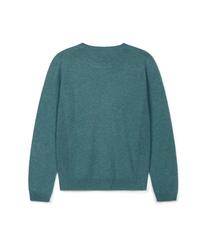 USPOLOASSN Merino Wool Round Knit_Melange Green