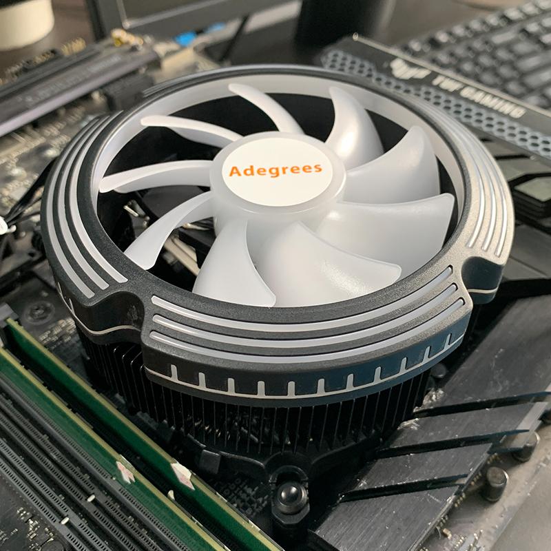 Adegrees B8 120MM CPU Air Cooler 4PIN PWM RGB PC Radiator Fan for Intel 2011 1700 1200 1150 1155 1156 X79 X99 AM3 AM4 Ventilador