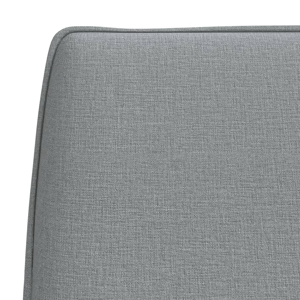Light Grey Bench 100 x 75 x 76 cm Fabric