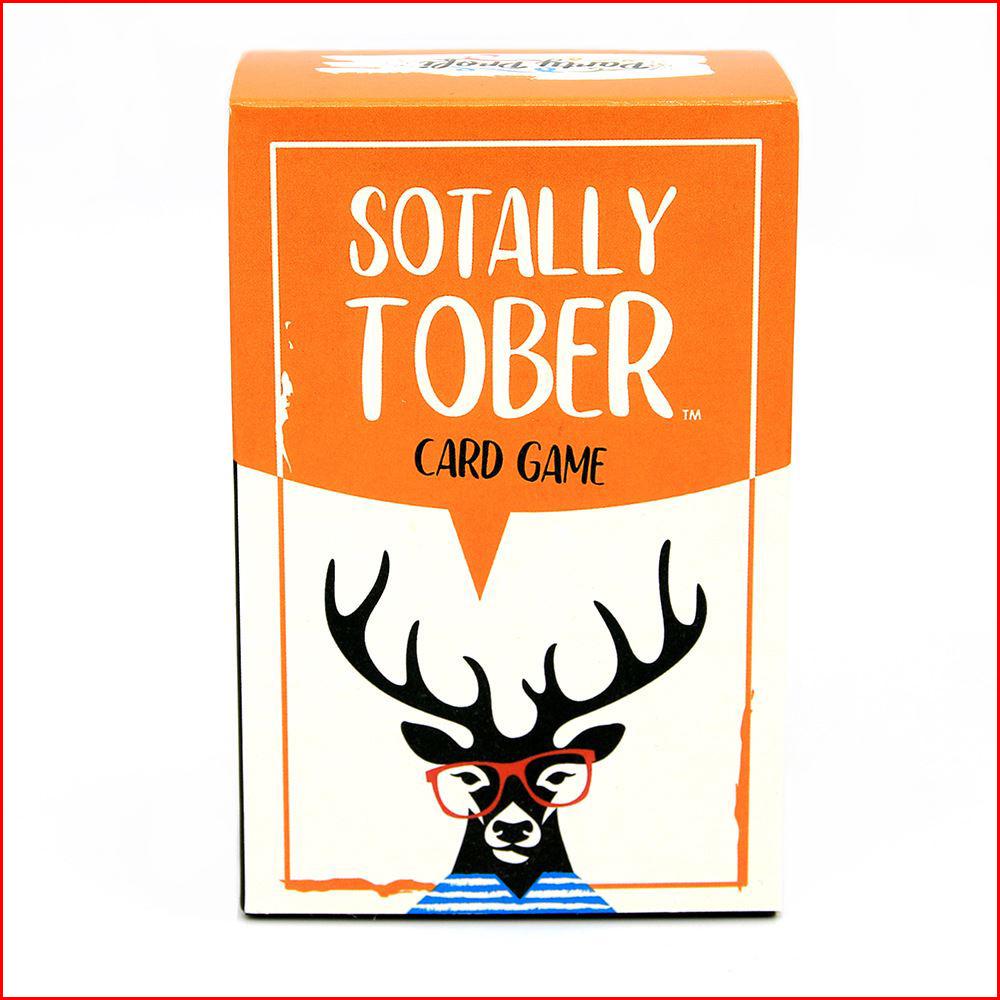 New English Deer Head SOTALLY TOBER Drinking Party Card Table Game