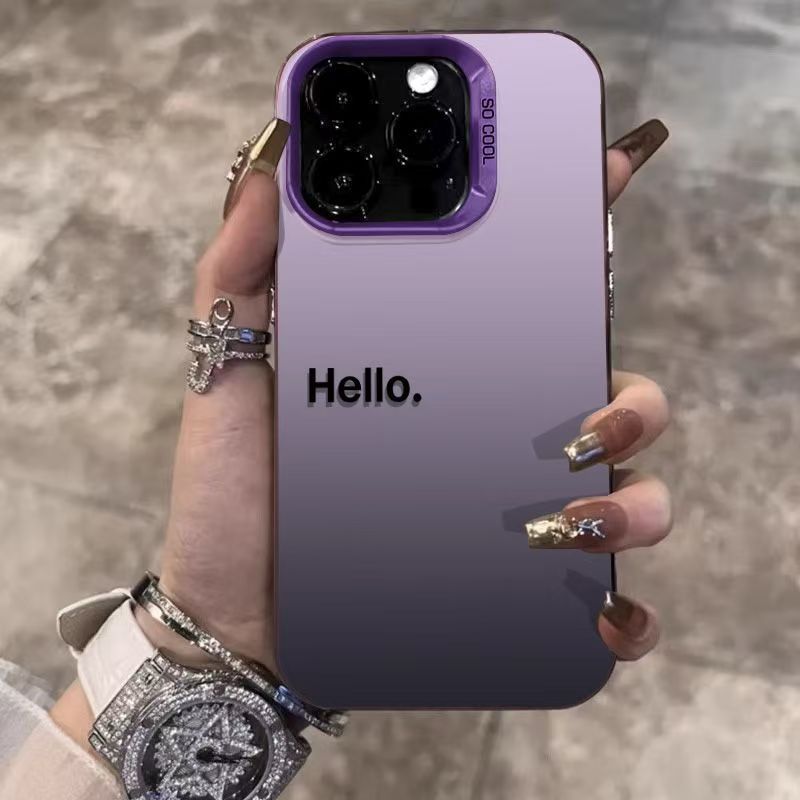 Hello Minimalist Phone Case Suitable for Apple 17/16 Pro/15 Pro Max Phone Case, 14 Pro/13 Premium Version.