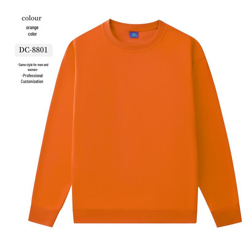 Dark Green Cotton Hoodie with Logo: Corporate Team or Class Uniform, Long Sleeve, Round Neck for Autumn/Winter.