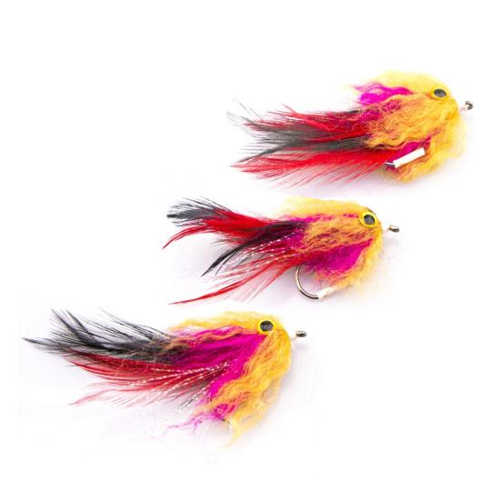 6,5cm/0,6G Fly Fishing Lure High Carbon Steel Sharp Hook Ρεαλιστική τρίχα ελαφιού Πολύχρωμο πουλί τεχνητό δόλωμα ψαρέματος Προμήθειες για υπαίθριο ψάρεμα