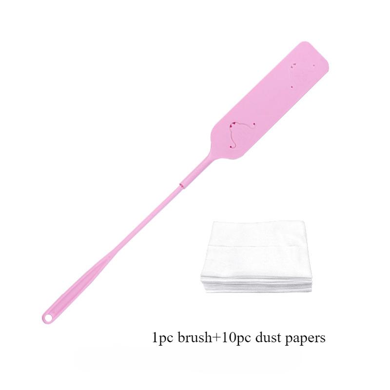 

Практичная бытовая щетка для уборки пыли с нетканой салфеткой для уборки, длинная ручка, щетка для уборки пыли, инструмент для уборки дома розовый