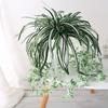 65cm Artificial Flowers Plants Wall Hanging Chlorophytum Potted Green Plant Fake Simulation Flower
