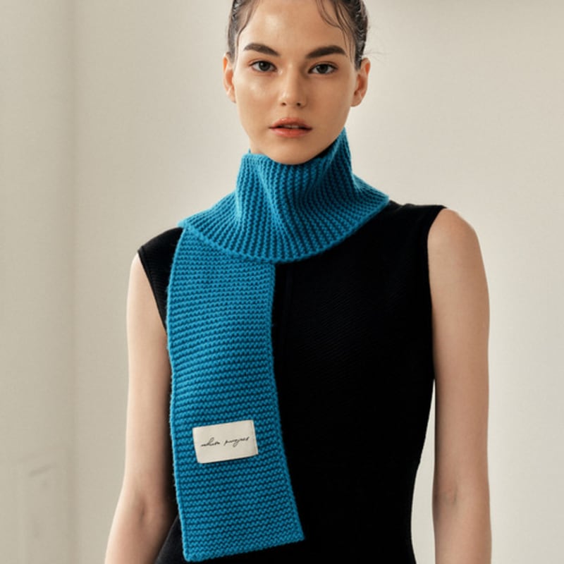 White Project LYRA LAMBS WOOL 100 MUFFLER [4COLOR]