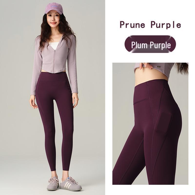 

Women s High-Waist Quick-Dry Yoga Pants with Hidden Pocket XL (120-140 jin)