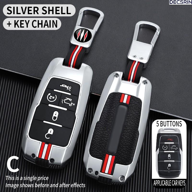 3/4/5/6 Buttons Car Remote Key Case Cover Shell Fob For Dodge RAM 1500 2500 3500 4500 5500 Pickup 2019 2020 2025 2025 Accessory