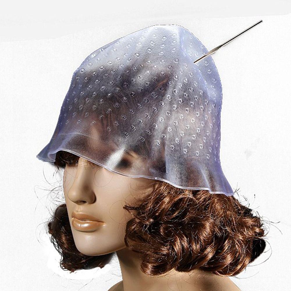 Silicone Hair Coloring Cap Professional Hair Dye Cap Hair Extension Highlighting Dye Cap  Men/Women