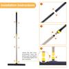Yocada Floor Squeegee Long Adjustable Telescopic Pole Heavy Duty Household Perfect for Glass Foam Cleaning Scrubber, 54" Broom,