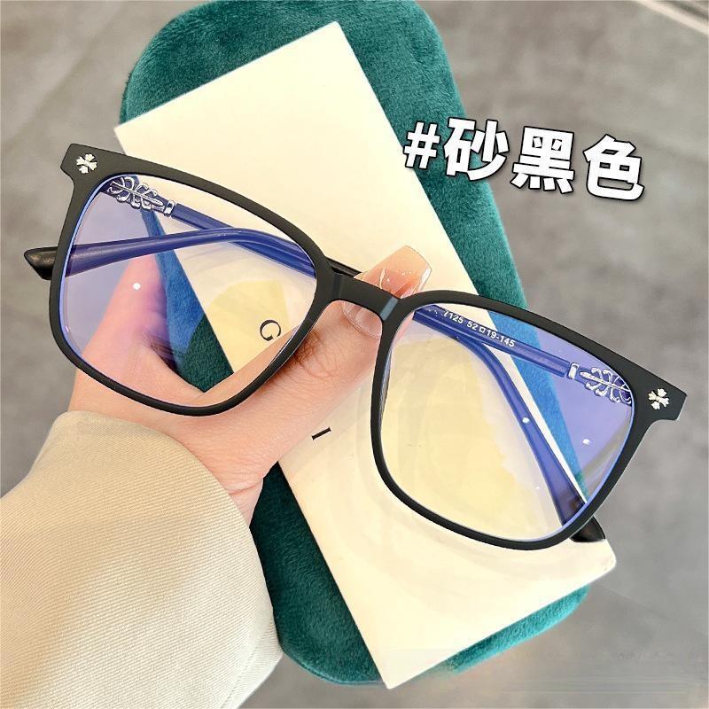 Модные простые очки с защитой от синего луча в большой оправе — фото 5