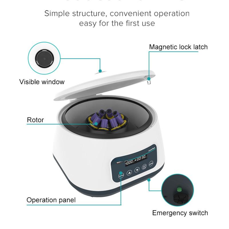 500-4000/5000RPM High Separation Accuracy Plasma Centrifuge Laboratory Digital Display PRP Centrifuge Machine