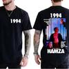 Rapper HAMZA 1994 Tour Album 2026 Graphic T Shirts Mens Retro Fashion Cotton Short Sleeve Tshirt Hip Hop ONeck Clothing Tees