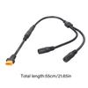 Double DC8020 Female XT60 Male Adapter Cable 55cm 14AWG Thick Wire PVC and Copper Texture for Drones Power Stations