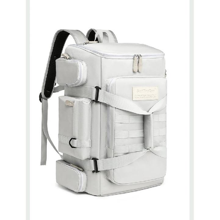 Large capacity fitness bag, travel backpack, dry wet separation shoulder bag, outdoor sports, fishing, yoga training bag