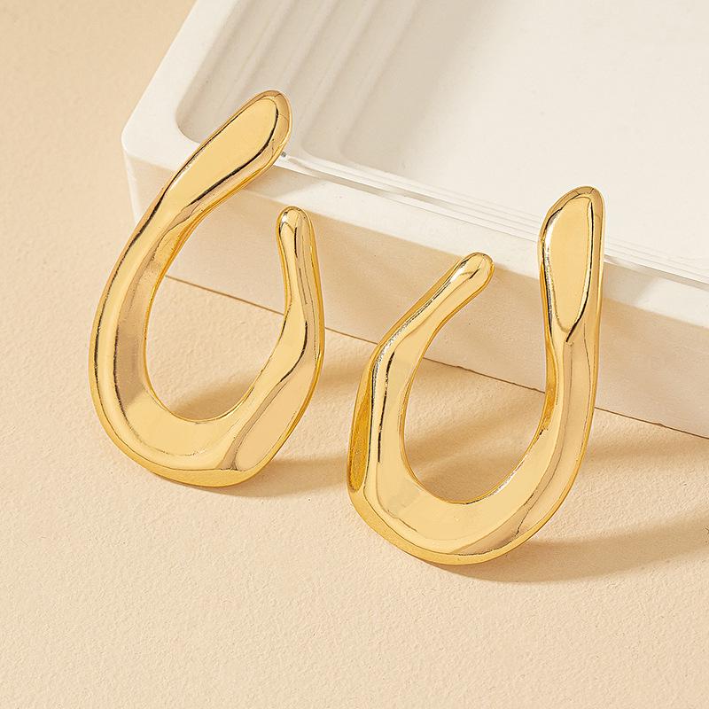 

Niche Korean Geometric Irregular Earrings for Women - Cold Style Fashion Studs