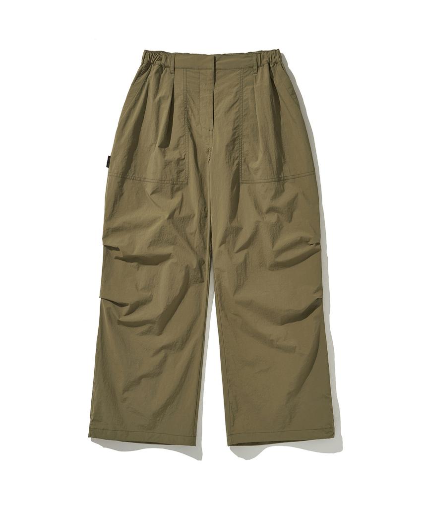 HELEMENT Women'S Breeze Shirring Pants (Khaki)
