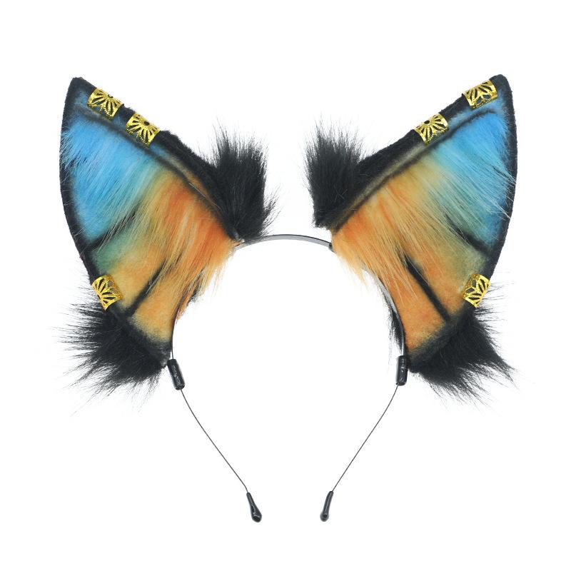 Simulation Plush Animal Ear Headgear Hair Accessories Comic Show Cosplay Ears Headband Dress Up Wolf Ear Headband