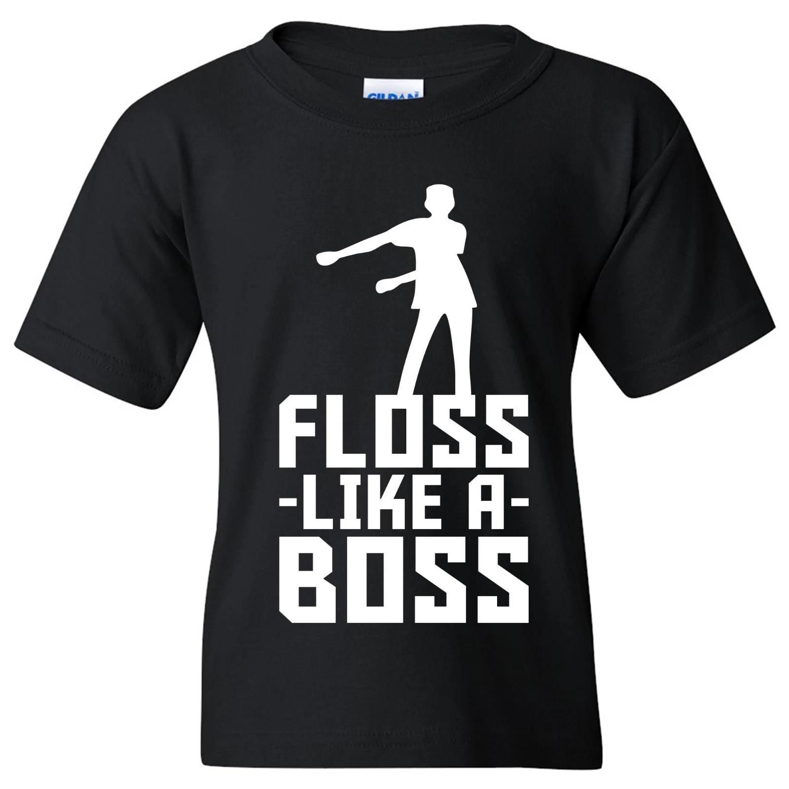Floss Like a Boss - Funny Video Game Dances Youth Unisex T-Shirt XL