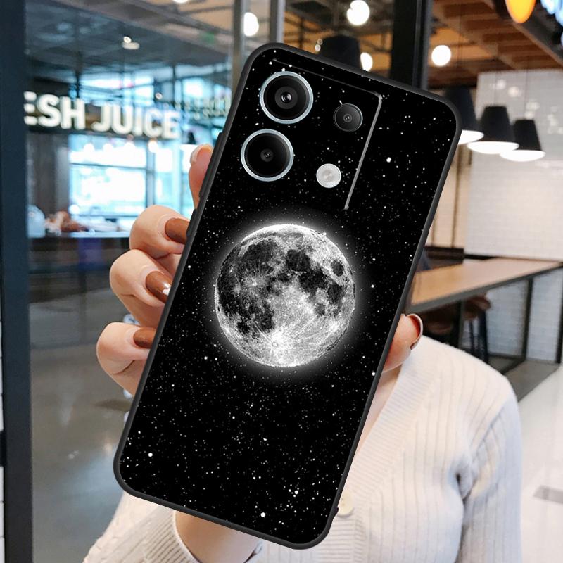Moon Stars Space Case For Xiaomi Redmi Note 11 9 10 12 13 Pro Plus 9S 10S 11S 12S Remdi 13 12 C 9C 10C Cover