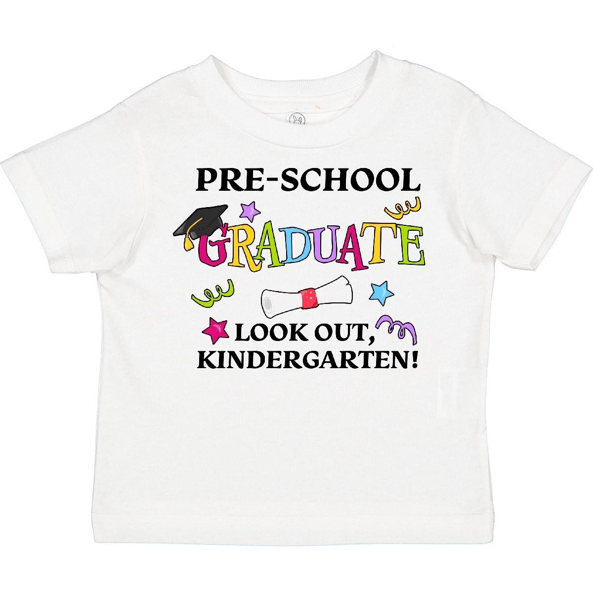 

Inktastic Pre-School Graduate Look Out, Kindergarten! Toddler kids boys T-Shirt Graduation 140