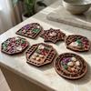 Wooden Mini Jewelry Holder Multiple Compartments Goods Display Rack  Home Table Decor